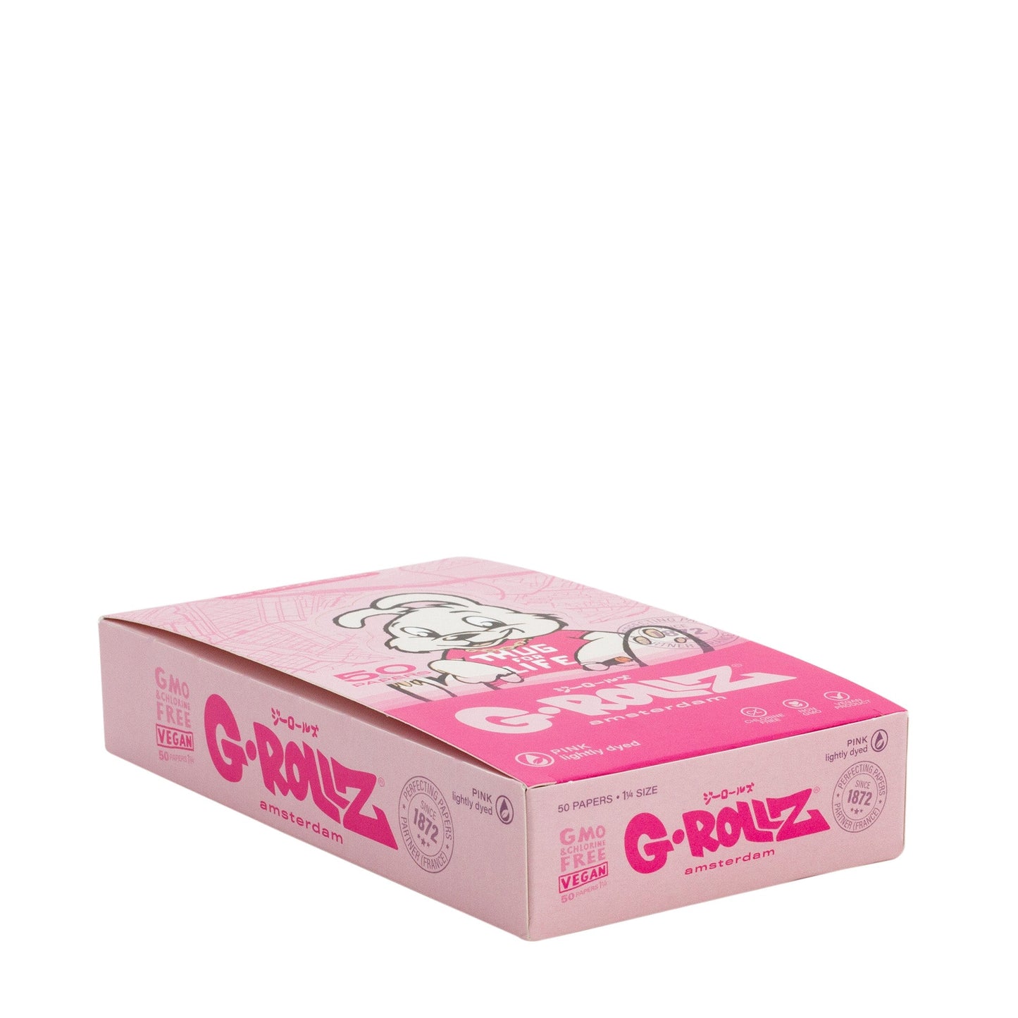 Banksy's Graffiti 'Thug 4 Life' Lightly dyed pink - 50 '1¼' Papers
