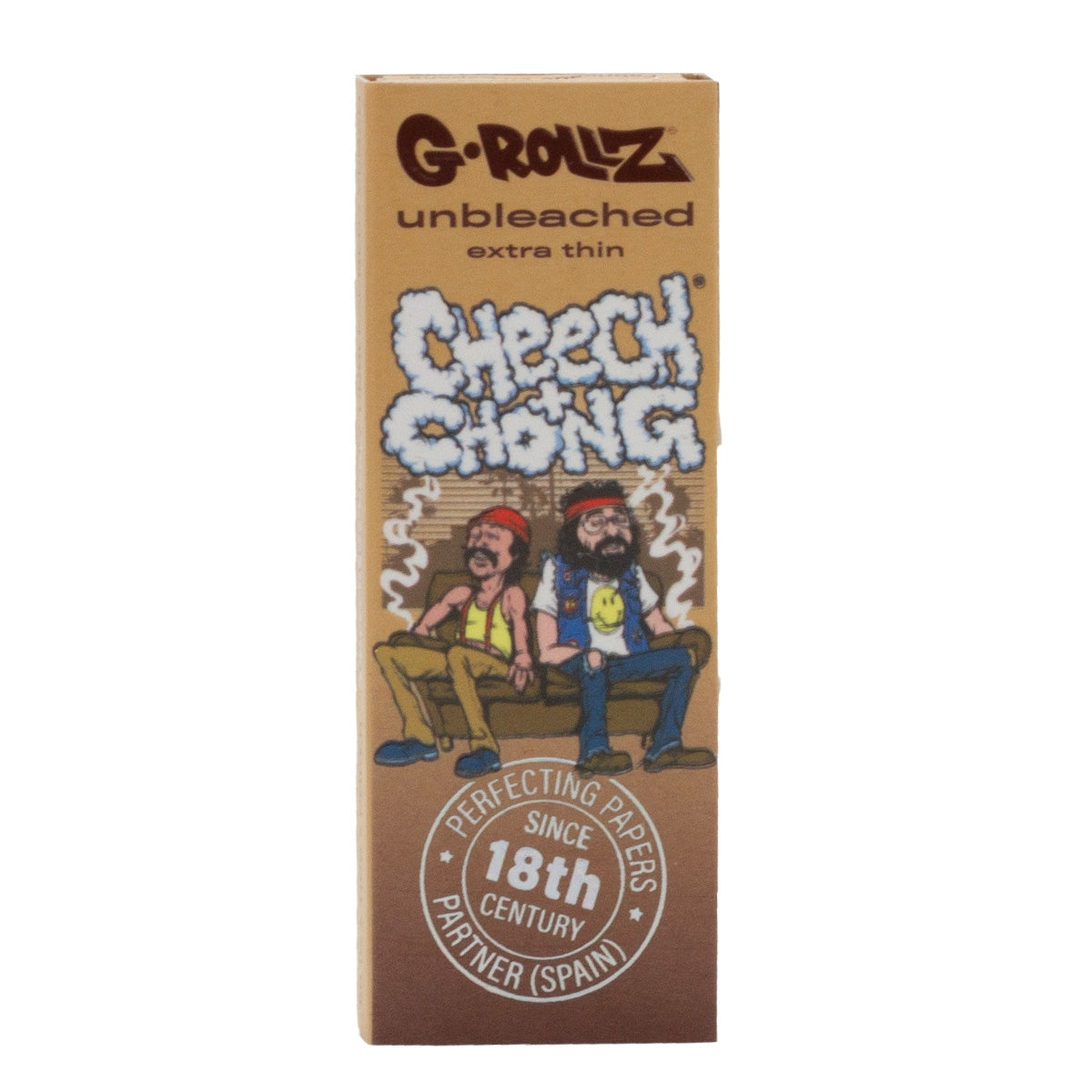 Cheech & Chong™ 'In da Chair' Unbleached - 50 1 1/4 Papers + Tips