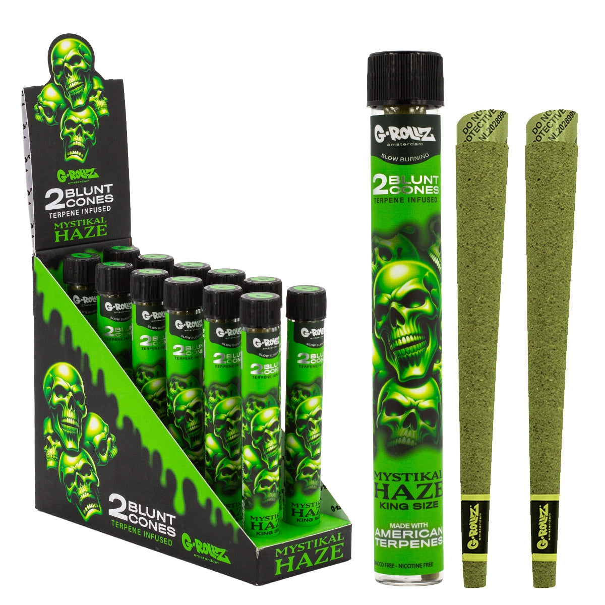 2x12 'Mystikal Haze' Terpene Infused Pre-rolled Cones