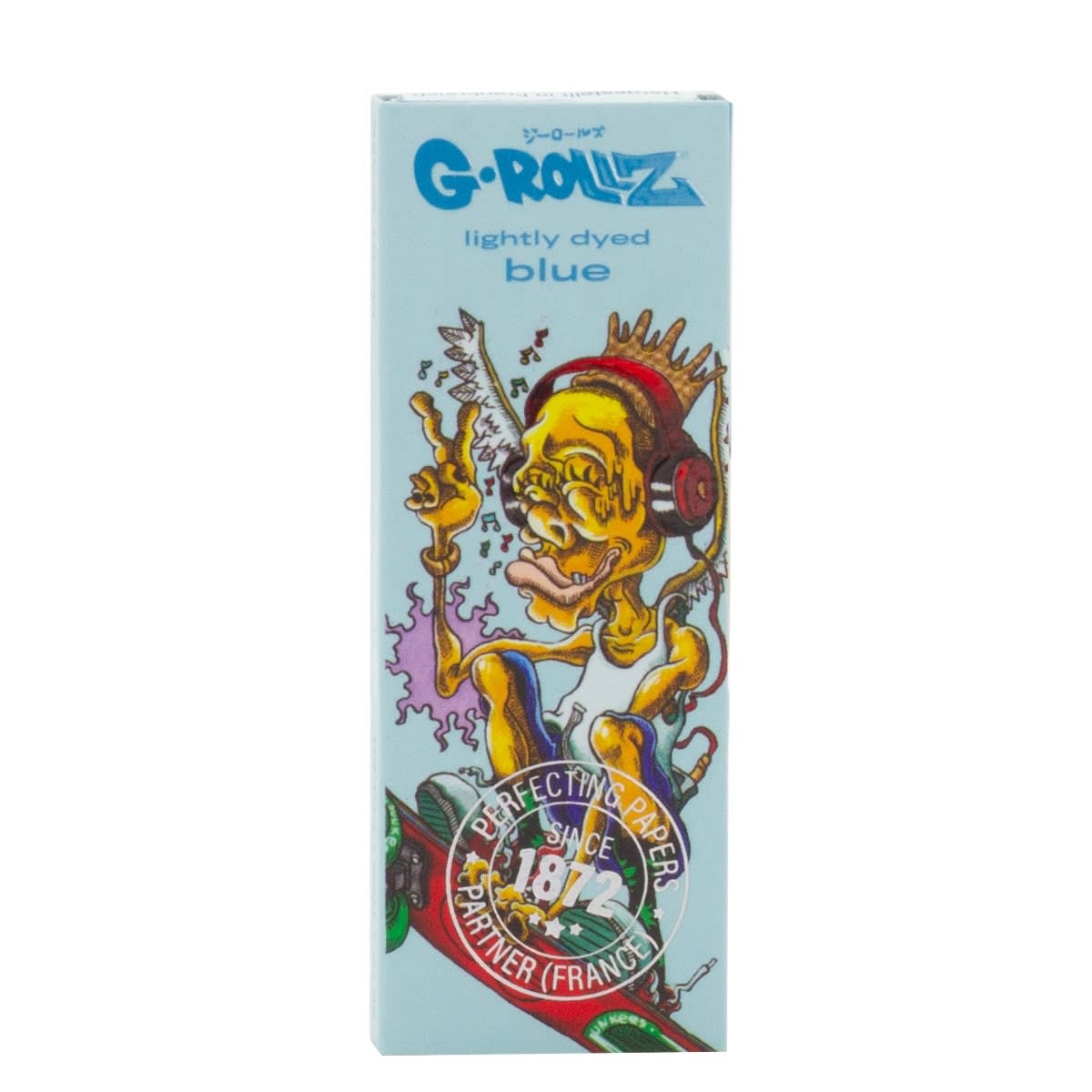Dunkees 'Skate Goblin' Quarter Size Papers + Tips - Lightly Dyed Blue (24 Booklets)