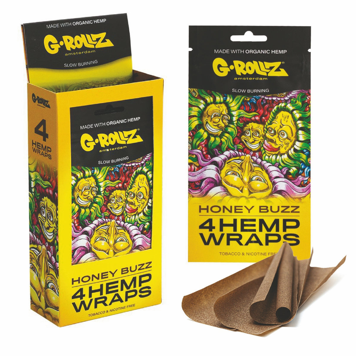 4x15 'Honey Buzz' Hemp Wraps