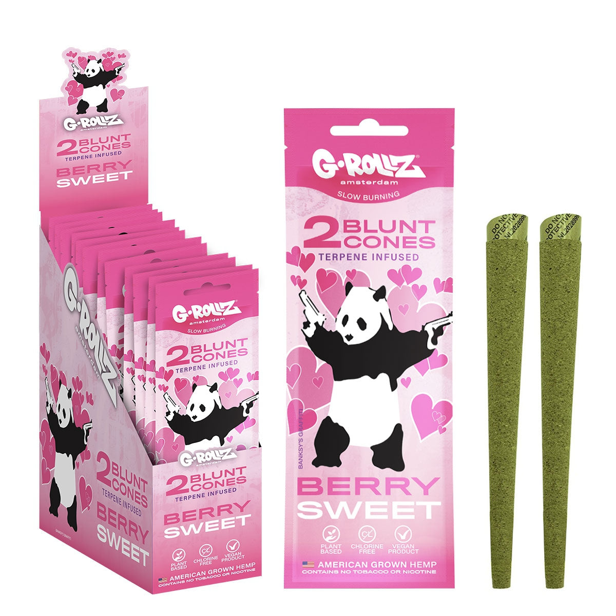 Banksy's Graffiti - 2x12 'Berry Sweet' Terpene Infused Pre-rolled Wraps