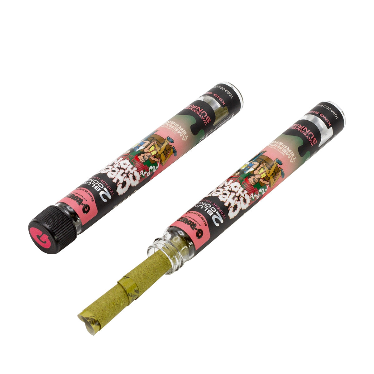 Wraps preenrollados con infusión de terpenos 'Watermelon Sunrise' de Cheech & Chong™ 2x12