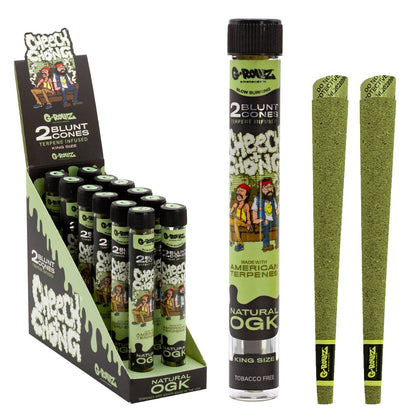 2 x 12 wraps preenrollados con infusión de terpenos 'Natural OGK' de Cheech & Chong™