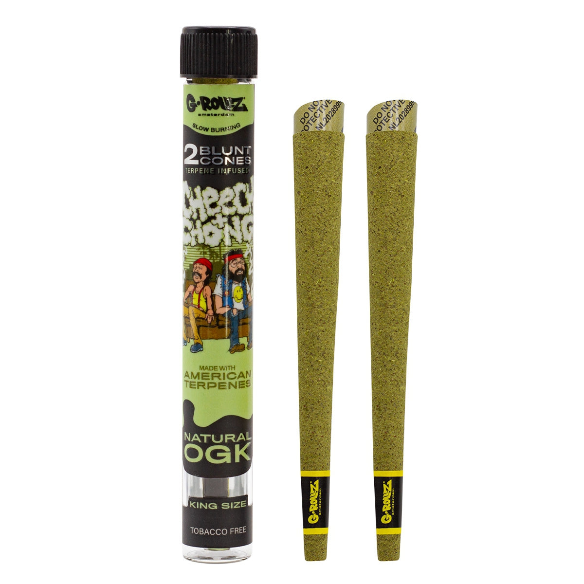 2 x 12 wraps preenrollados con infusión de terpenos 'Natural OGK' de Cheech & Chong™