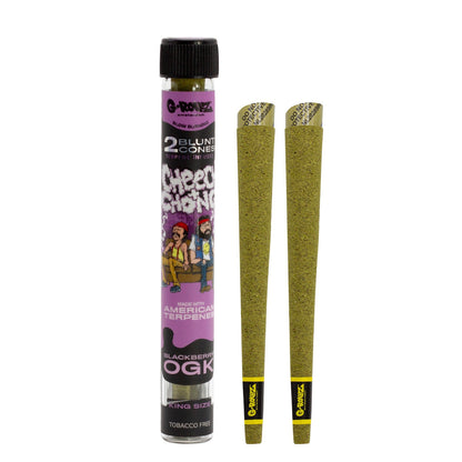 2 x 12 wraps preenrollados con infusión de terpenos 'Blackberry OGK' de Cheech &amp; Chong™