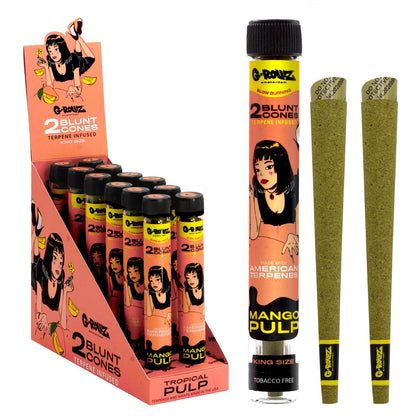 2x12 Wraps preenrollados con infusión de terpenos 'Mango Pulp'