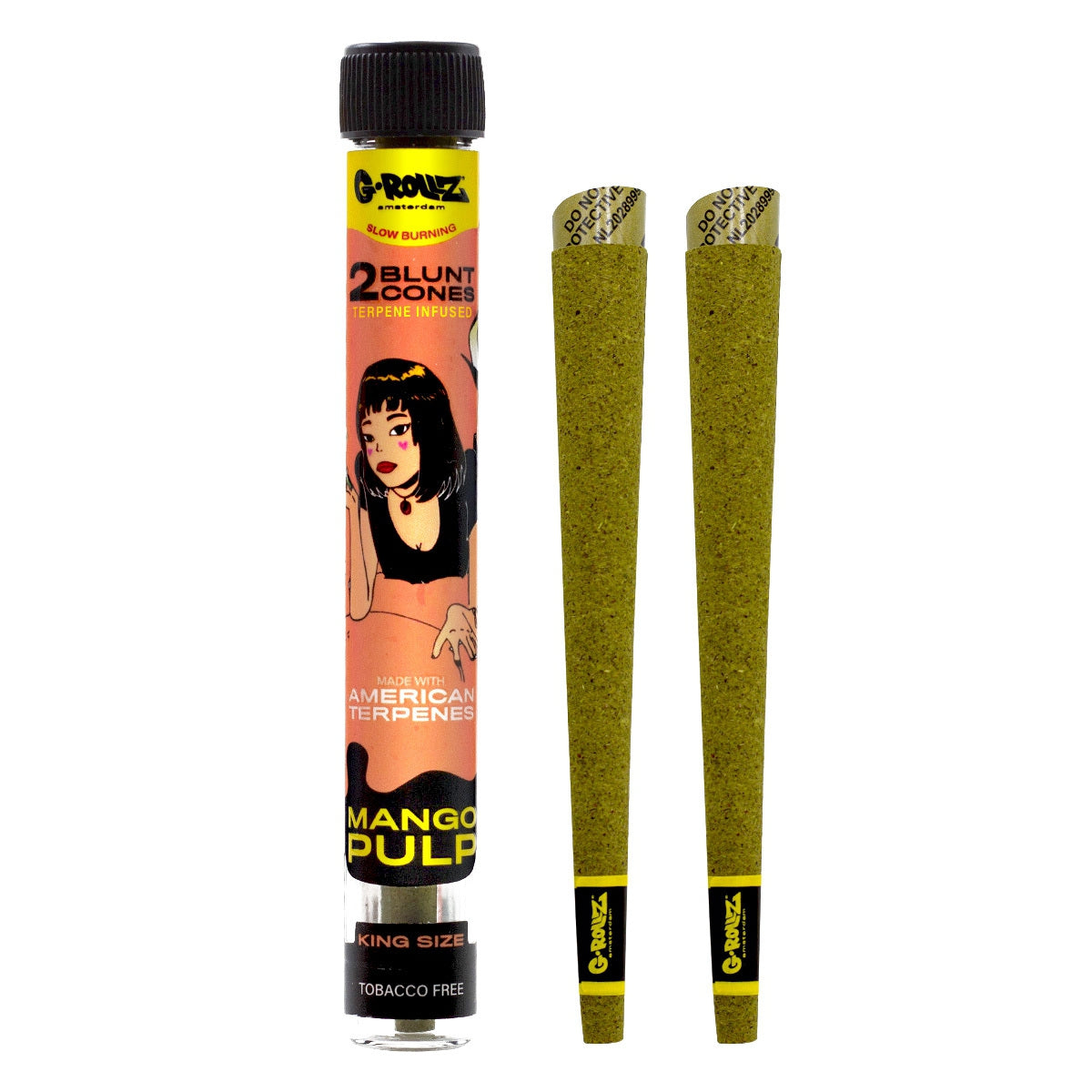 2x12 Wraps preenrollados con infusión de terpenos 'Mango Pulp'