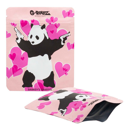 Banksy's Graffiti 'Panda Gunnin' Smellproof Bags 100x125mm