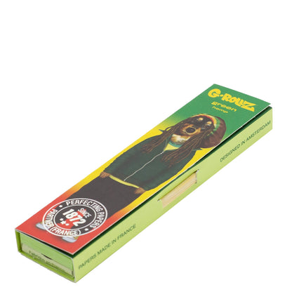 'Reggae' Green Hemp - 50 KS Slim Papers + Tips