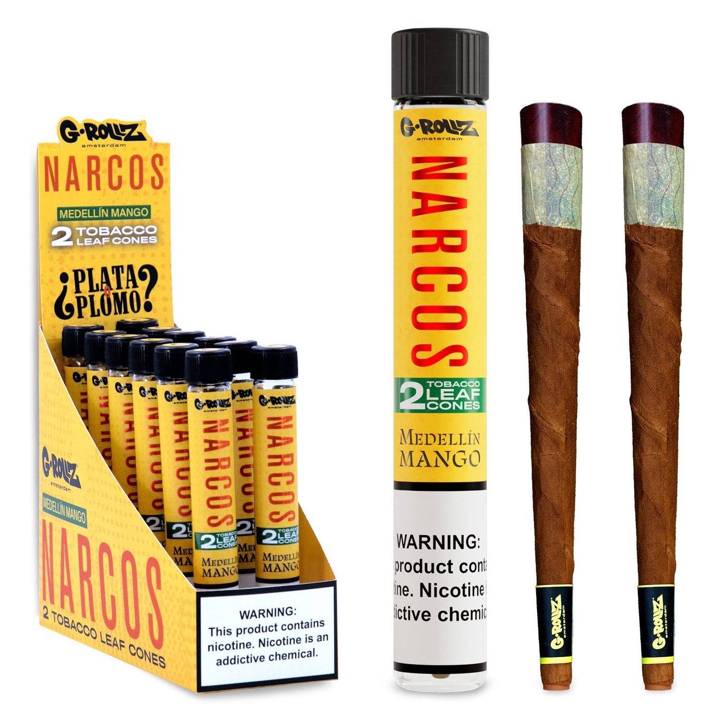 Narcos - 2x12 'Medellin Mango' Terpene Infused Pre-rolled Wraps