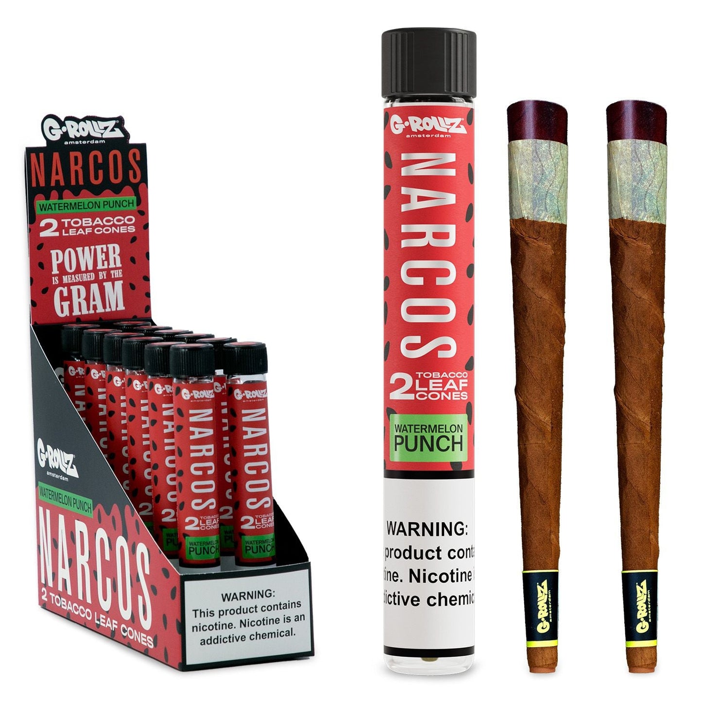 Narcos - 2x12 'Watermelon Punch' Terpene Infused Pre-rolled Wraps