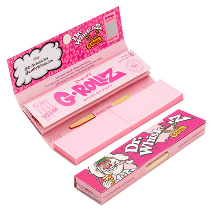 Dr. Whiskerz' Lightly Dyed Pink - 50 KS Slim Papers + Tips