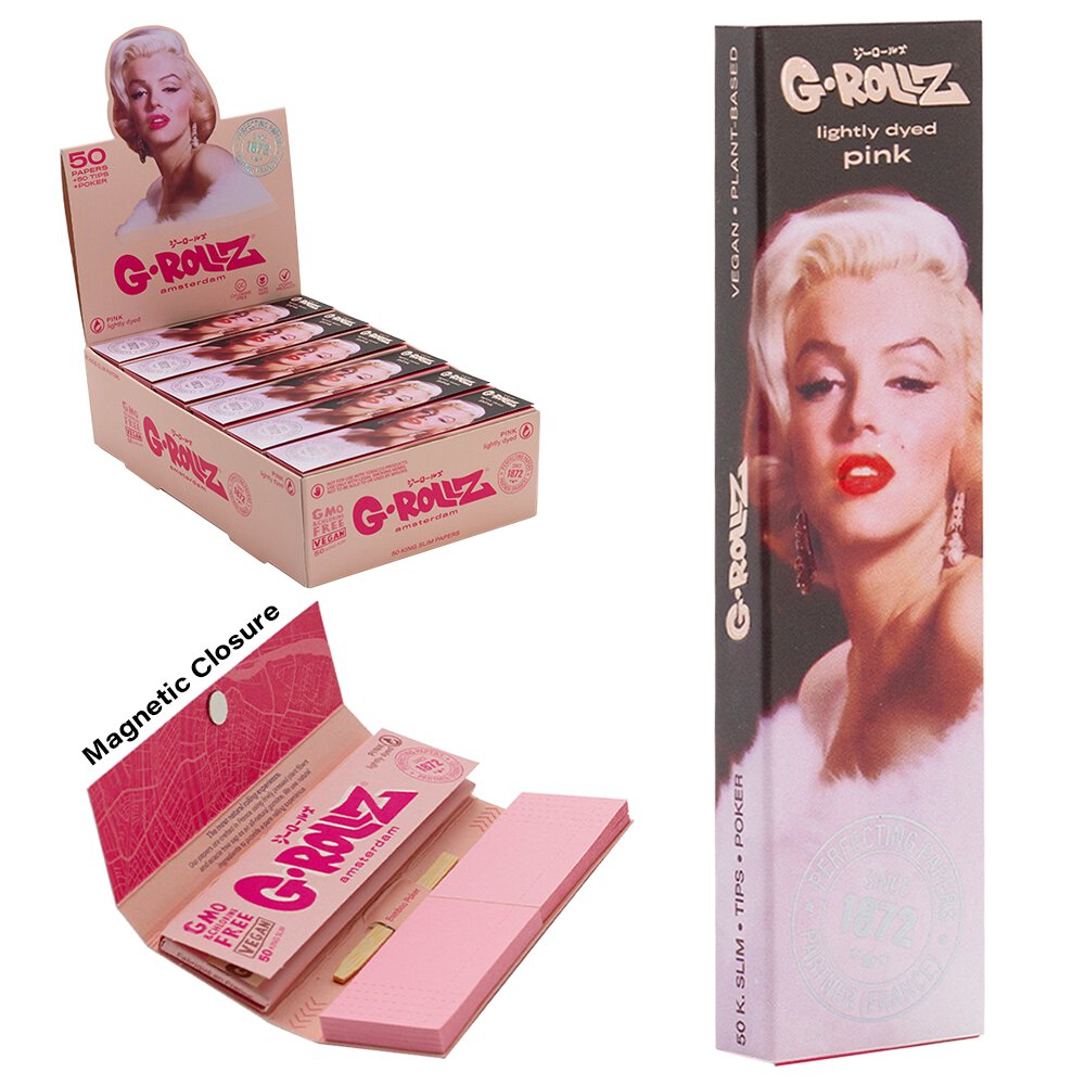 Fabulous Face' Pink - 50 papeles KS Slim + puntas