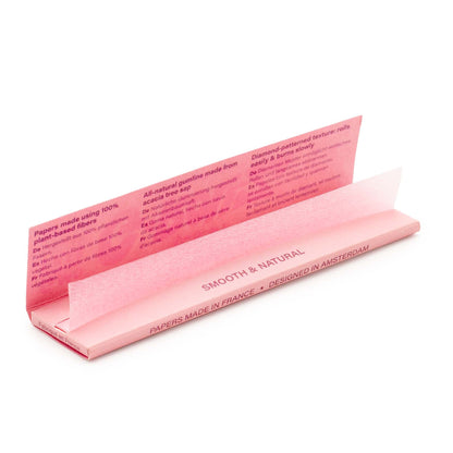 Papeles Slim 50 KS de color rosa ligeramente teñido