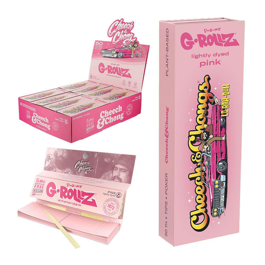 Cheech & Chong™ 'Lowrider' Pink - 50 hojas de 1 1/4 + puntas