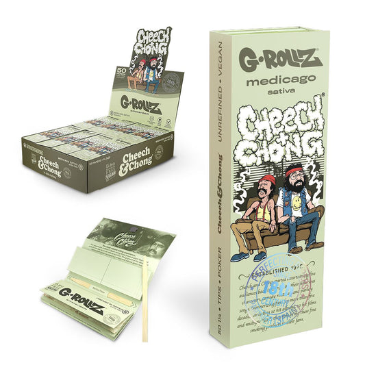 Cheech & Chong™ 'Sofa' M. Sativa - 1 1/4 Size Papers + Tips