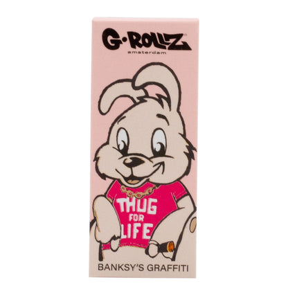 Graffiti de Banksy 'Thug for Life', filtro rosa, 2,5 x 6 cm, libro de 50 filtros