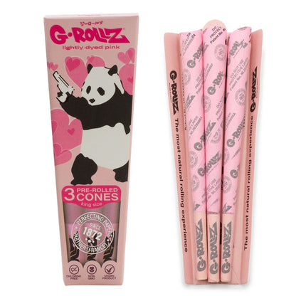 Banksy Graffiti 'Panda Gunnin'' Pink - 3 KS Cones