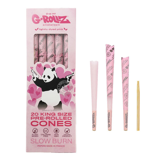 Banksy's Graffiti - Lightly Dyed Pink - 20 KS Cones