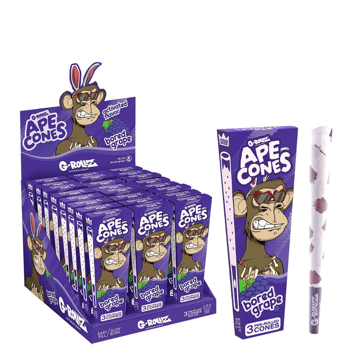 Ape - Conos de helado "Bored Grape"