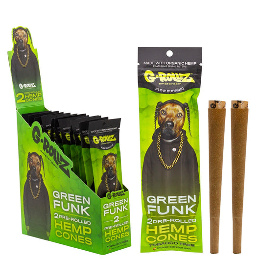 2x12 'Green Funk' Pre-Rolled Hemp Wraps