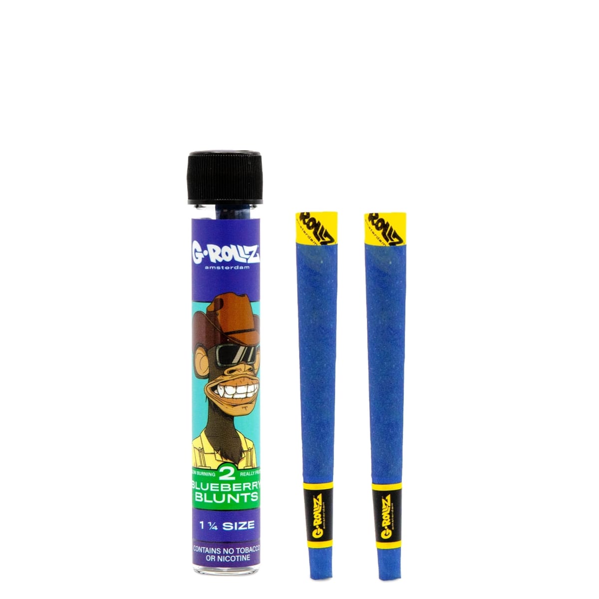 Blue Ape Cones - 1¼ Size 2x Pre-rolled Cones (12 Pack Display, 24 Cones)