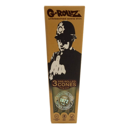 Banksy's Graffiti 'Rude Copper' 3x King Size Cones - Unbleached (24 Packs)