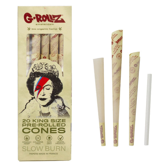 Banksy's Graffiti 'Lizzie Stardust' 20x King Size Cones - Organic Hemp