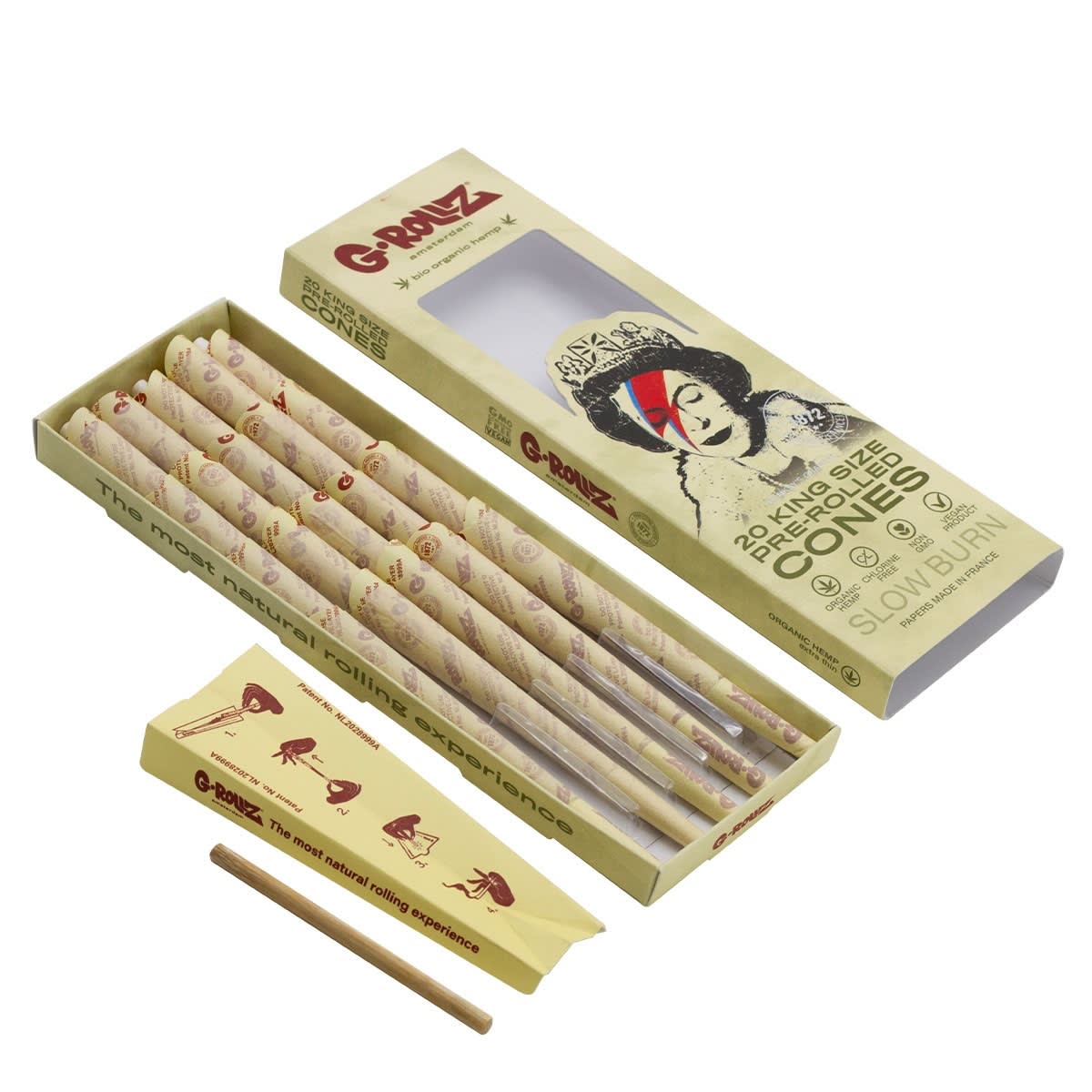 Banksy's Graffiti 'Lizzie Stardust' 20x King Size Cones - Organic Hemp