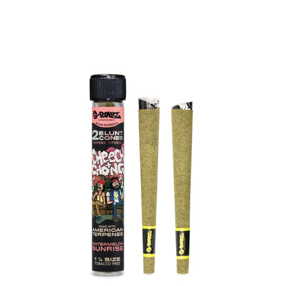 Cheech & Chong™ 1¼ Size 2x Terpene Infused Cones 'Watermelon Sunrise' (12 Pack Display)