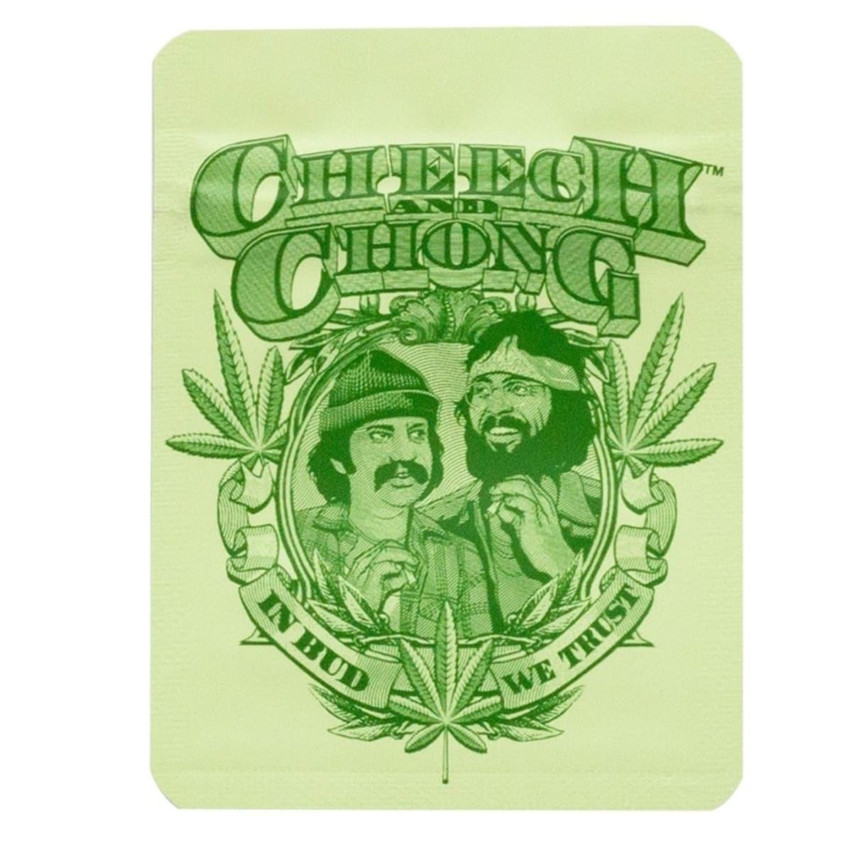 Cheech & Chong™ 'Badge' Smell-proof Bags - 65 x 85 mm  (50 Bags)