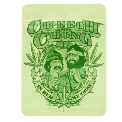 Cheech & Chong™ 'Badge' Smell-proof Bags - 65 x 85 mm  (50 Bags)