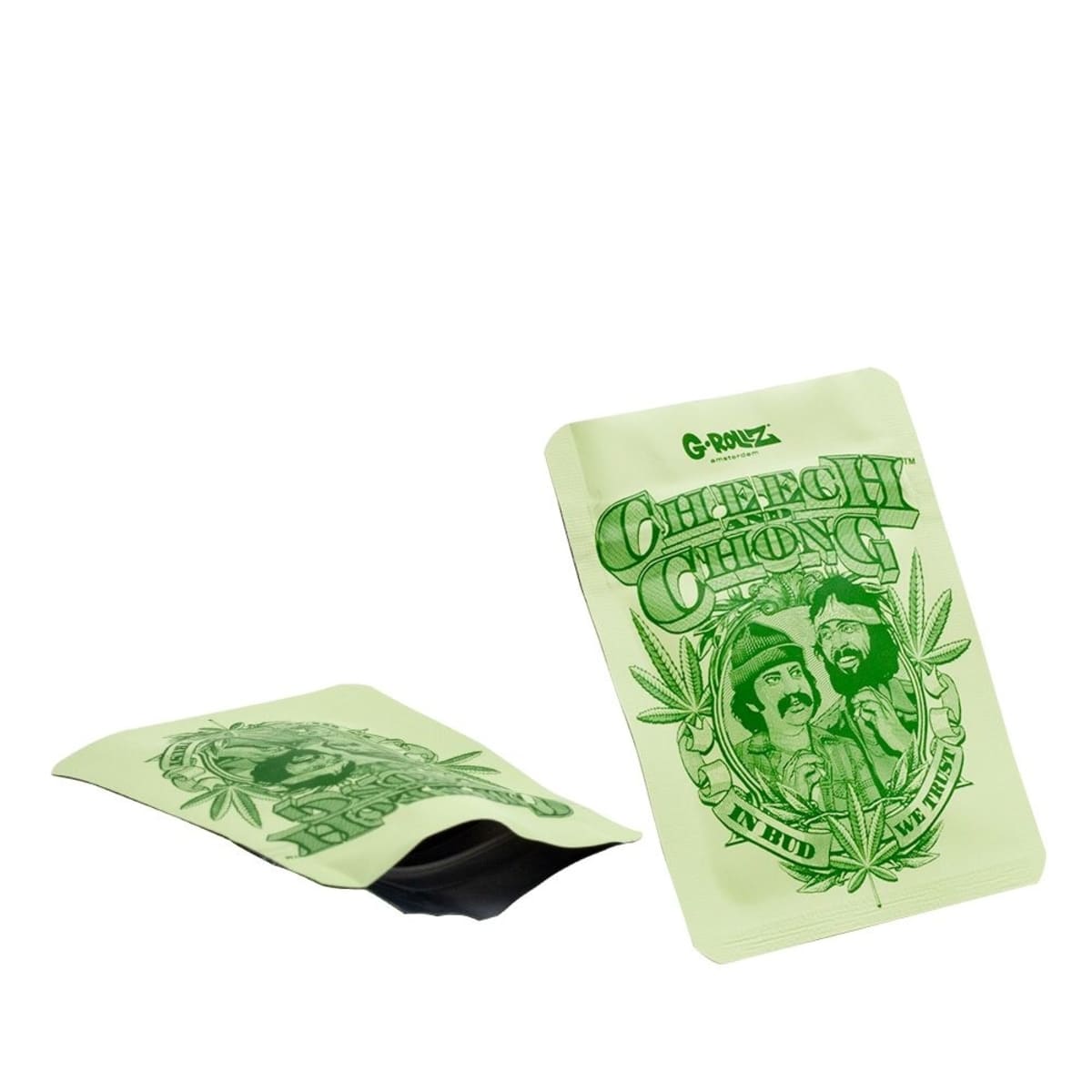 Cheech & Chong™ 'Badge' Smell-proof Bags - 65 x 85 mm  (50 Bags)