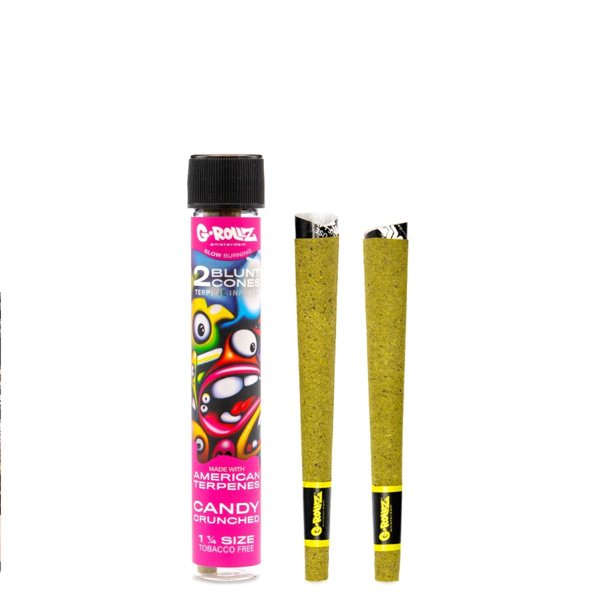 1¼ Size Terpene Infused Cones 'Candy Crunched' (12 Pack Display, 24 Cones)