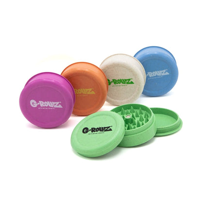 Hemp 3-Part Grinder  – Ø60mm Mix color (16pcs/display)