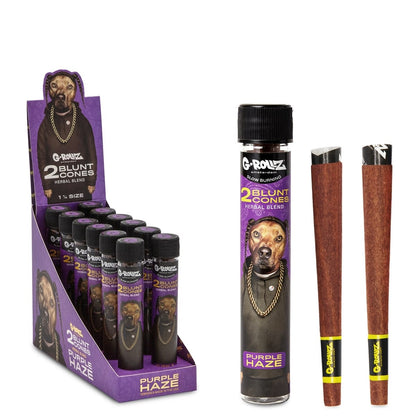 The Dog' 1¼ Size Terpene Infused Cones 'Purple Haze' (12 Pack Display, 24 Cones)