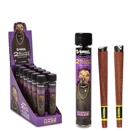 The Dog' 1¼ Size Terpene Infused Cones 'Purple Haze' (12 Pack Display, 24 Cones)