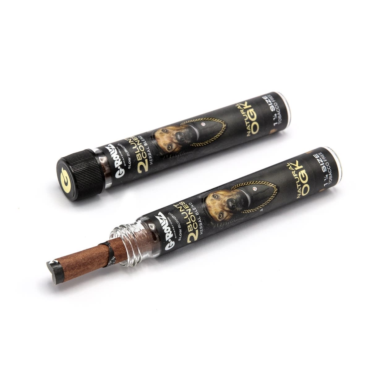 The Dog' 1¼ Size Terpene Infused Cones 'Natural OGK' (12 Pack Display, 24 Cones)