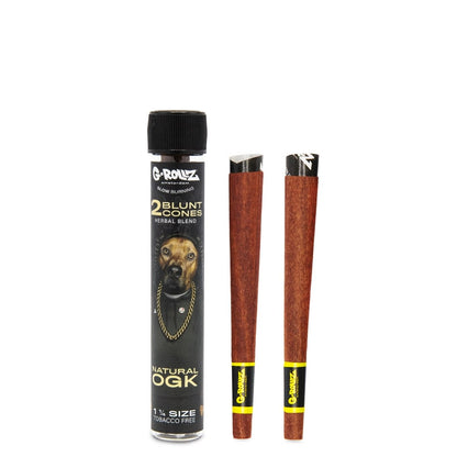 The Dog' 1¼ Size Terpene Infused Cones 'Natural OGK' (12 Pack Display, 24 Cones)