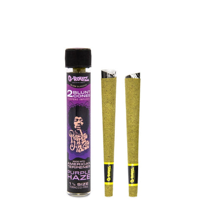 1¼ Size Terpene Infused Cones 'Purple Haze' (12 Pack Display, 24 Cones)